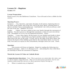 Confirmation - Activity - Grade 6-8